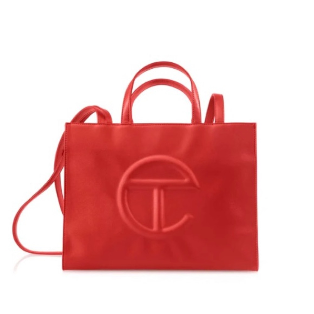 Authentic Telfar Medium Shopping Bag (Red)